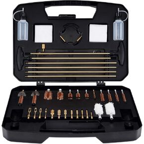 BOOSTEADY Pro Gun Cleaning Kit Universal Gun Cleaning Kit Handgun Shotgun Cleaning Kit for All Guns with High-end Brass Brushes, Mops, Jags, Reinforced Rods
