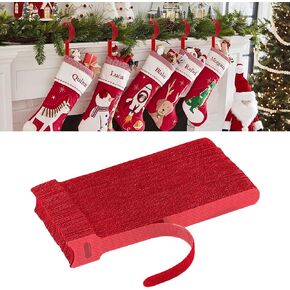 70 PCS Christmas Garland Ties Holiday Plant Cable Straps, Adjustable Xmas Decorative Nylon Reusable Hook and Loop Design, 7.87 Inch Long, Green (red)