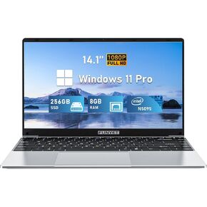 14 Inch Laptop Computer, Gaming Laptop, 8GB RAM 256GB SSD, Intel Celeron N5095 Processors, FHD 1920 x 1080, Supports 180 Angle Opening, Windows 11 Pro