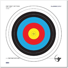 Perfect Strike Archery Targets. Classic OPS No. 001. Archery Paper Targets. Great for Practice in The Backyard or at The Range. (12" x 12") 12 Targets.