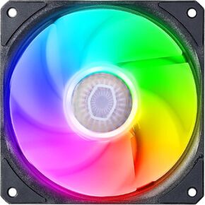 Cooler Master SickleFlow 120 Black Case & Cooling Fan - Improved Air Balance Blades, 62 CFM, 2.5 mmH2O, 8 to 27 dBA - Black