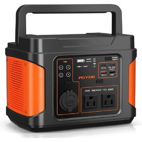 200W Portable Power Station, 102.4Wh/32000mAh Outdoor Solar Generator Backup LiFePO4 Battery Power Pack with AC/DC Outlet, In/Output PD 60W USB-C Outlet for Home, Camping, RV, Blackout, CPAP in Kuwait