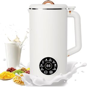 Nut Milk Maker Machine, 34oz(1000ml) Multi Functional Homemade Almond, Oat, Coconut, Soy, Plant Based Milks and Non Dairy Beverages, Automatic Soy Milk Maker with 12H Pre Set/Auto Clean/Keep Warm/Boil