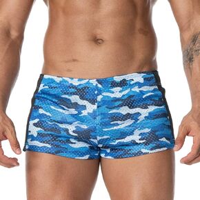 AIMPACT Men's Mesh Booty Shorts 3 Inch Lightweight Athletic Sportswear Gym Workout Retro Running Short Shorts in Kuwait