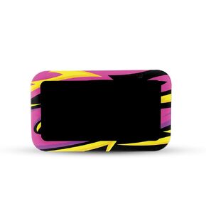 Carbon Fiber Skin Compatible with Amazon Echo Show 5 (Gen 3) - Grunge Purple - Premium 3M Vinyl Protective Wrap Decal Cover - Easy to Apply | Crafted in The USA by MightySkins