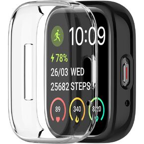 [2 Pack] Screen Protector Compatible with ID208 Plus (Quican/Tensky/ENOMIR/Veryfit/Fitpolo) Case, Soft TPU All-Around Protective Screen Full Cover Bumper Compatible for RUIMEN D1 Smart Watch