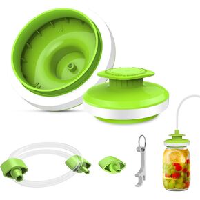 Mason Jar Vacuum Sealer for FoodSaver, Canning Jars Vacuum Sealer, Jar Sealer and Accessory Hose Kit for Wide&Regular Mouth Mason Jar, Fit for Most Vacuum Sealer