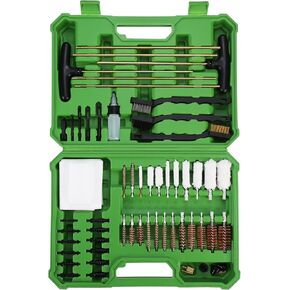 Mossy Oak Universal Gun Cleaning Kit for Pistols Hunting Handgun Shot Gun, Metal Brushes Gun Cleaning Tool Set with Travel Size Portable Case for All Guns