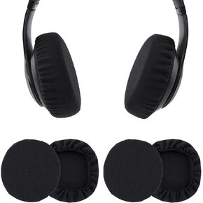 BlingKingdom 2 Pairs Headphone Earpad Covers Headphone Sweat Covers Washable and Stretchable Ear Pads Protectors for Gym Libraries, Studying Gaming (9-11 cm)