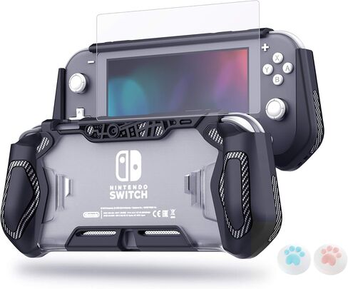 Switch Lite Protective Case for Nintendo Daily Gift (Ergonomic /Sturdy /Full Protection) Gift Idea Family Happy Hours Black in Saudi Arabia