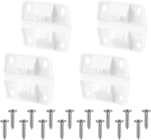 2 Set Cooler Plastic Hinges with Screws Set, Cooler Hinges Replacement Parts, Compatible with Coleman Camping Coolers Hinges with 8 Pcs Screws in Kuwait