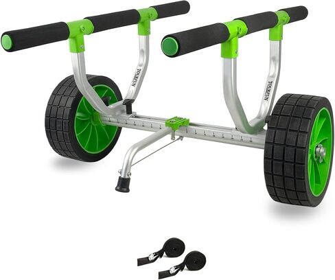 Kayak Cart, Collapsible Kayak Cart Dolly Kayak Trolley with 10 Inch Airless Wheels for SUP Paddleboard Canoe Kayak Transport Carrier in Kuwait