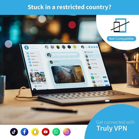 TrulyOffice Truly VPN للنافذة | اشتراك لمدة عام | 3 أجهزة | وصول غير محدود إلى الخوادم العالمية | التصفح الآمن والخاص | بطاقة التنشيط البدني in Saudi Arabia