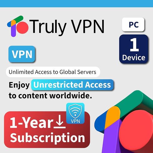 TrulyOffice Truly VPN للنافذة | اشتراك لمدة عام | 3 أجهزة | وصول غير محدود إلى الخوادم العالمية | التصفح الآمن والخاص | بطاقة التنشيط البدني in Saudi Arabia