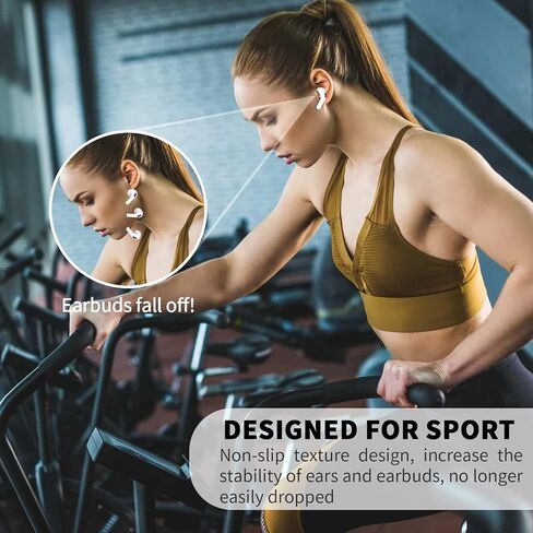 [5 Pairs] for AirPods 4 Ear Tips Covers Sport Anti Slip Anti Scratche Skin Soft Silicone Eartip AirPods 4 Gen Earbuds Accessories Compatible with Apple AirPods 4th Generation (5 Colors Mix) in Kuwait