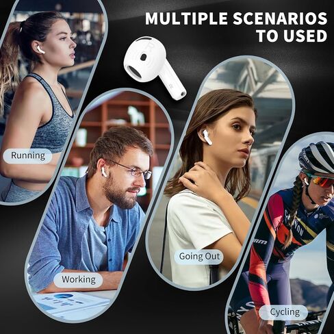 [5 Pairs] for AirPods 4 Ear Tips Covers Sport Anti Slip Anti Scratche Skin Soft Silicone Eartip AirPods 4 Gen Earbuds Accessories Compatible with Apple AirPods 4th Generation (5 Colors Mix) in Kuwait