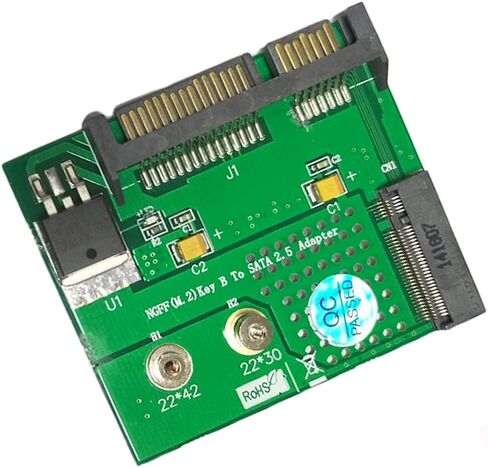WLGQ NGFF M.2 Key B SSD إلى SATA 2.5 7+15PIN بطاقة الناهض محول محرك الحالة الصلبة PCBA in Kuwait