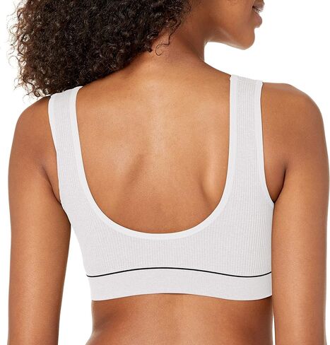 حمالة صدر Hanes Women's Originals بدون خياطة مضلعة، حمالة صدر بلوفر لاسلكية، مقاس ComfortFlex in Kuwait