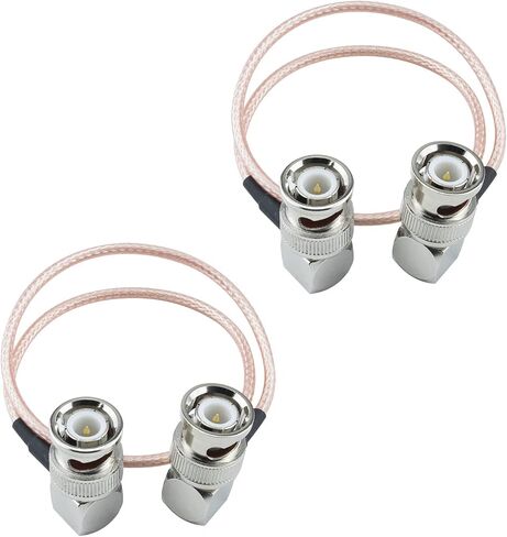 BNC Male Right Angle to 90 Degree BNC Male 12inch BNC Elbow Cable RG316 Coaxial Cable BNC Connector Right Angle Extension Cable 30CM for WiFi Antenna Pigtail Jumper HD SDI Video 2 Pack in Saudi Arabia