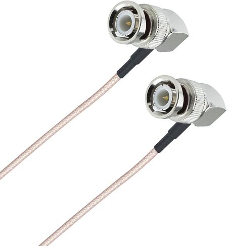 BNC Male Right Angle to 90 Degree BNC Male 12inch BNC Elbow Cable RG316 Coaxial Cable BNC Connector Right Angle Extension Cable 30CM for WiFi Antenna Pigtail Jumper HD SDI Video 2 Pack in Saudi Arabia