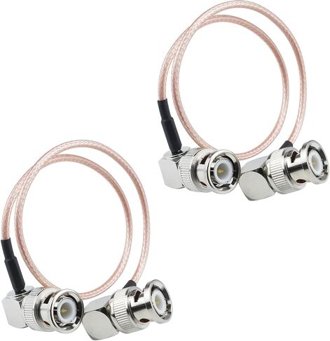 BNC Male Right Angle to 90 Degree BNC Male 12inch BNC Elbow Cable RG316 Coaxial Cable BNC Connector Right Angle Extension Cable 30CM for WiFi Antenna Pigtail Jumper HD SDI Video 2 Pack in Saudi Arabia