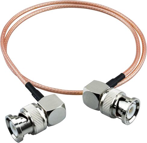 BNC Male Right Angle to 90 Degree BNC Male 12inch BNC Elbow Cable RG316 Coaxial Cable BNC Connector Right Angle Extension Cable 30CM for WiFi Antenna Pigtail Jumper HD SDI Video 2 Pack in Saudi Arabia