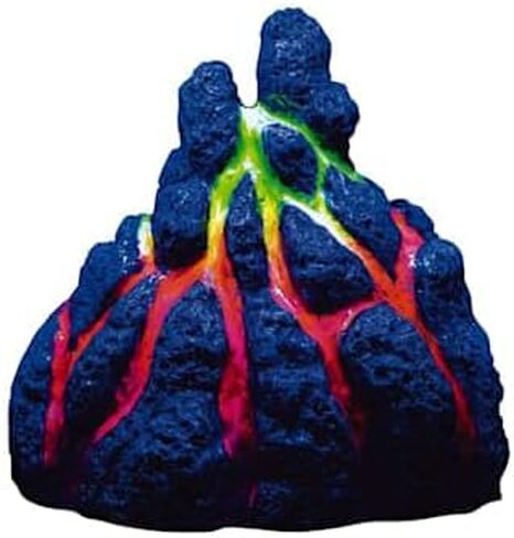 زينة بركان GloFish لأحواض السمك، 2.38 × 3.31 × 3.44 بوصة، موليت، متوسط، الموديل: 75077301 in Kuwait