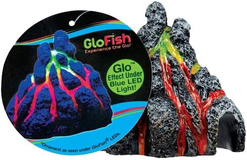 زينة بركان GloFish لأحواض السمك، 2.38 × 3.31 × 3.44 بوصة، موليت، متوسط، الموديل: 75077301 in Kuwait