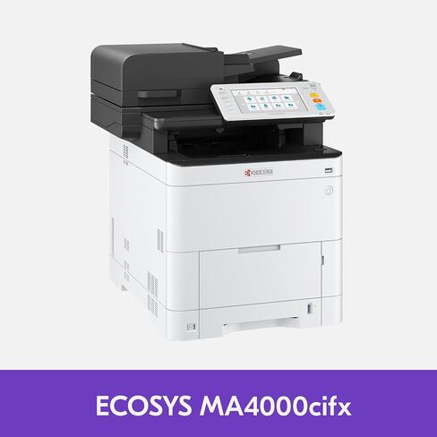 طابعة ليزر ملونة الكل في واحد KYOCERA TASKalfa MA4500ci (طباعة/نسخ/مسح ضوئي/فاكس)، 47 صفحة في الدقيقة، 1200 نقطة في البوصة، إمكانية Gigabit Ethernet وHyPAS، لوحة شاشة تعمل باللمس مقاس 7 بوصة، معالج مستندات المسح الضوئي المزدوج in Saudi Arabia