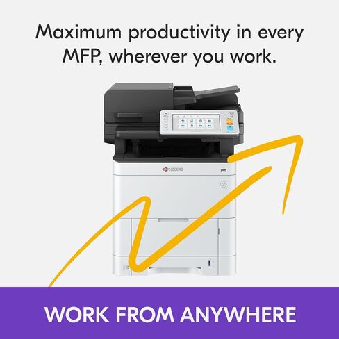 طابعة ليزر ملونة الكل في واحد KYOCERA TASKalfa MA4500ci (طباعة/نسخ/مسح ضوئي/فاكس)، 47 صفحة في الدقيقة، 1200 نقطة في البوصة، إمكانية Gigabit Ethernet وHyPAS، لوحة شاشة تعمل باللمس مقاس 7 بوصة، معالج مستندات المسح الضوئي المزدوج in Saudi Arabia