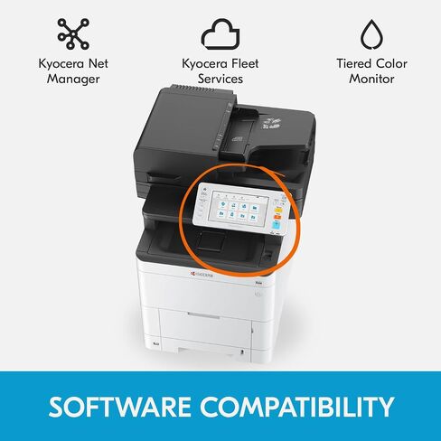 طابعة ليزر ملونة الكل في واحد KYOCERA TASKalfa MA4500ci (طباعة/نسخ/مسح ضوئي/فاكس)، 47 صفحة في الدقيقة، 1200 نقطة في البوصة، إمكانية Gigabit Ethernet وHyPAS، لوحة شاشة تعمل باللمس مقاس 7 بوصة، معالج مستندات المسح الضوئي المزدوج in Saudi Arabia