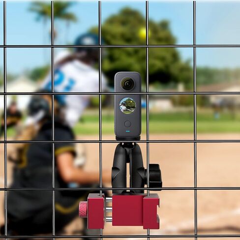 Smartphone Fence Mount for Tennis & Pickleball Training, Adjustable Retractable, 360 Swivel, Compatible with iPhone, Android, Mevo Start, AKASO EK7000, Digital Camera in Saudi Arabia