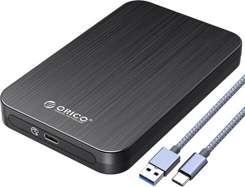 ORICO 2.5'' Hard Drive Enclosure USB 3.0 to SATA for 7/9.5 mm HDD SSD External HDD Enclosure Up to 6TB with UASP Tool-Free Laptop Computer Hard Drive Case-HM25U3 in Saudi Arabia