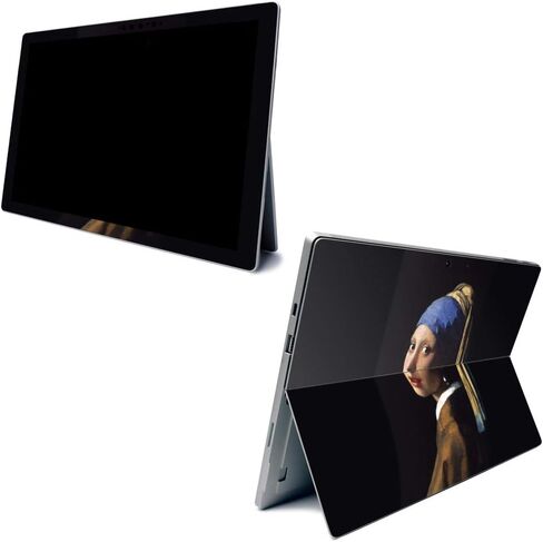 MightySkins Carbon Fiber Skin for Microsoft Surface Pro 7 - Irises | Textured Carbon Fiber Finish | Easy to Apply, Remove, and Change Styles | Made in The USA (CF-MISURPR7-Irises) in Saudi Arabia