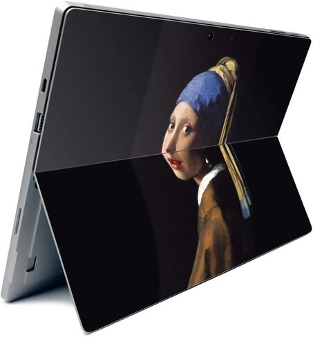 MightySkins Carbon Fiber Skin for Microsoft Surface Pro 7 - Irises | Textured Carbon Fiber Finish | Easy to Apply, Remove, and Change Styles | Made in The USA (CF-MISURPR7-Irises) in Saudi Arabia