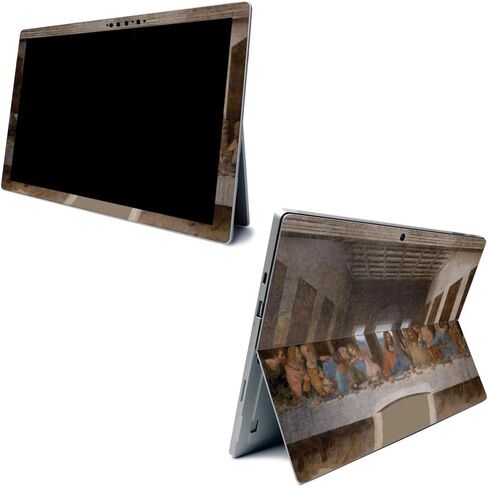 MightySkins Carbon Fiber Skin for Microsoft Surface Pro 7 - Irises | Textured Carbon Fiber Finish | Easy to Apply, Remove, and Change Styles | Made in The USA (CF-MISURPR7-Irises) in Saudi Arabia