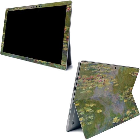 MightySkins Carbon Fiber Skin for Microsoft Surface Pro 7 - Irises | Textured Carbon Fiber Finish | Easy to Apply, Remove, and Change Styles | Made in The USA (CF-MISURPR7-Irises) in Saudi Arabia