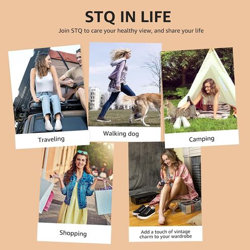 STQ Slip On Shoes Women Casual Canvas Sneakers with Memory Foam in Kuwait