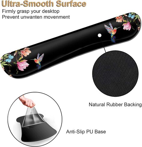 Mouse Pad Wrist Rest Support Gel, with Non Slip Rubber Base Memory Foam Keyboard Wrist Rest Pad for Laptop Computer Home Office Working Gaming Pain Relief, Moon and Sun Delicate Pattern in Saudi Arabia
