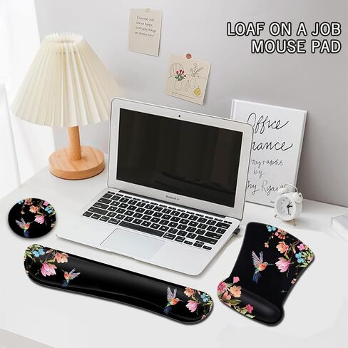 Mouse Pad Wrist Rest Support Gel, with Non Slip Rubber Base Memory Foam Keyboard Wrist Rest Pad for Laptop Computer Home Office Working Gaming Pain Relief, Moon and Sun Delicate Pattern in Saudi Arabia