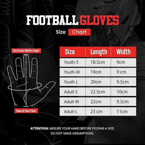 Football Gloves for Youth & Adult Sizes Football Gloves in Saudi Arabia