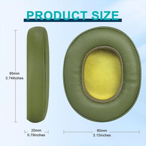 Replacement Ear Pads for Skullcandy Crusher Wireless/Evo/Hesh ANC/EVO/Crusher ANC, Headphones Ear Cushions Covers for Skullcandy Venue Wireless ANC Headset Accessories Ear Cups Repair Parts Khaki in Saudi Arabia