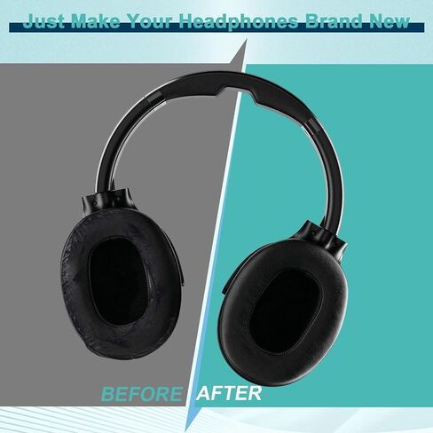 Replacement Ear Pads for Skullcandy Crusher Wireless/Evo/Hesh ANC/EVO/Crusher ANC, Headphones Ear Cushions Covers for Skullcandy Venue Wireless ANC Headset Accessories Ear Cups Repair Parts Khaki in Saudi Arabia