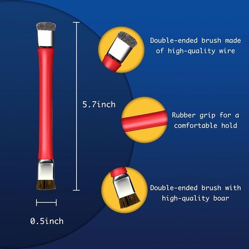 Anti Static Brush Computer&Metal spudger Tool kit (8pcs) to Meet Your Simple Disassembly&Cleaning.It is Used for Mobile Phone,Keyboard,IC,PCB,CPU,Computer Motherboard and Circuit Board(Red) in Saudi Arabia