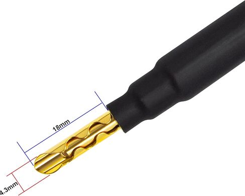 WORLDS BEST CABLES - 6 Foot - Coaxial Audiophile Single Speaker Cable for Center Channel - Custom Made Using Mogami 3082 Wire & Eminence Gold Plated Banana & Spade Plugs in Saudi Arabia