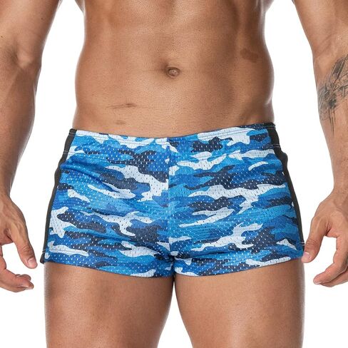 AIMPACT Men's Mesh Booty Shorts 3 Inch Lightweight Athletic Sportswear Gym Workout Retro Running Short Shorts in Kuwait