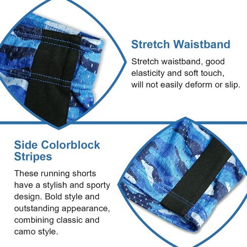 AIMPACT Men's Mesh Booty Shorts 3 Inch Lightweight Athletic Sportswear Gym Workout Retro Running Short Shorts in Kuwait