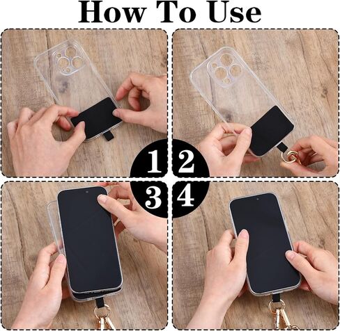 Phone Strap with Zipper Pouch, Adjustable Clip and Go Strap for Phone with Wallet Crossbody Phone String Lanyard for Most Phones in Saudi Arabia