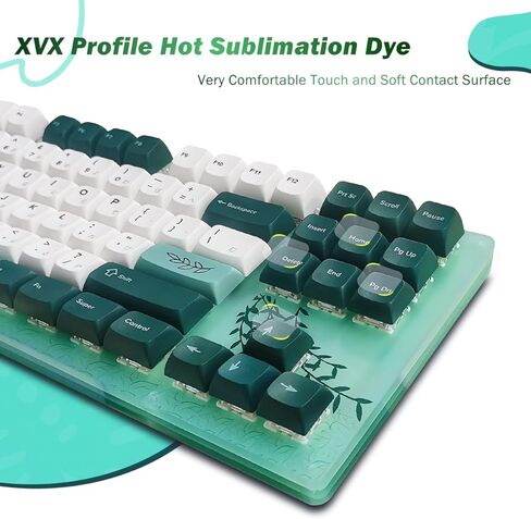 لوحة مفاتيح Womier K87 75%، لوحة مفاتيح للألعاب 87 مفتاحًا، لوحة مفاتيح ميكانيكية TKL قابلة للتبديل السريع، لوحة مفاتيح RGB مع أغطية مفاتيح PBT ذات سمة نباتية لأجهزة الكمبيوتر المحمول PC MAC PS4 Xbox، مفتاح أصفر in Saudi Arabia