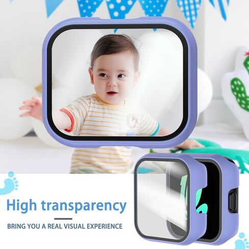 Suoman 4-Pack for SyncUp Kids Screen Protector Case، 2.5D 9H صلابة الزجاج المقسى مجموعة واقي الشاشة لساعة الأطفال Syncup - أسود + أزرق + شفاف + أخضر فلورسنت in Kuwait